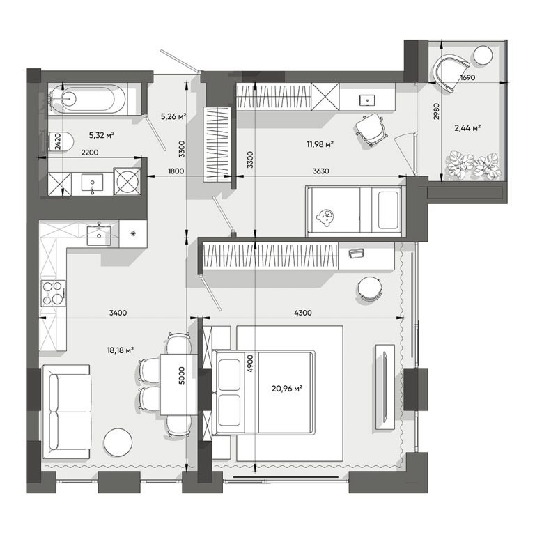 Lennona Residents – Квартира №2
